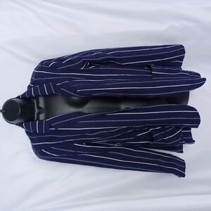 NWT Express Navy Striped Blazer, sz M